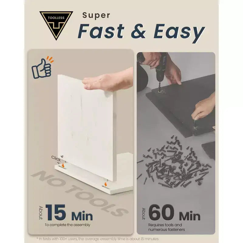 SONGMICS HOME Banc de Rangement, Assemblage Sans Outil Super Rapide, Meuble à Chaussures avec Porte et Étagère Réglable, Blanc Rustique et Gris Ardoise