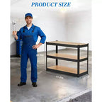 Étagères réglables, rayonnages métalliques de rangement, étagères de garage robustes, étagères de garage réglables, racks utilitaires de rangement en métal pour entrepôt, cellier
