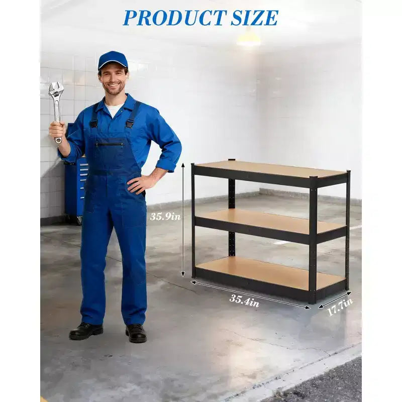 Étagères réglables, rayonnages métalliques de rangement, étagères de garage robustes, étagères de garage réglables, racks utilitaires de rangement en métal pour entrepôt, cellier