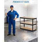 Étagères réglables, rayonnages métalliques de rangement, étagères de garage robustes, étagères de garage réglables, racks utilitaires de rangement en métal pour entrepôt, cellier