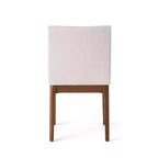 Ensemble de salle à manger moderne en bois pour 4 personnes, ensemble de 5 pièces avec table rectangulaire et 4 chaises rembourrées pour salle à manger et cuisine, beige clair, noyer