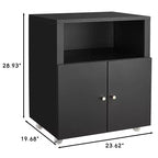 Armoire de rangement roulante robuste avec 2 portes et étagère de rangement, armoire de classement en métal sous le bureau pour garage, maison, bureau