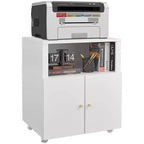 Armoire de rangement roulante robuste avec 2 portes et étagère de rangement, armoire de classement en métal sous le bureau pour garage, maison, bureau