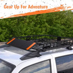 Panier de toit en acier – Capacité de 90,7 kg – pour VUS et camionnettes, support à bagages de toit de voiture