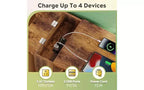 Meuble Classeur DEXYLLO avec serrure, classeurs latéraux mobiles à roulettes à 3 tiroirs avec station de charge, support d'imprimante avec rangement ouvert