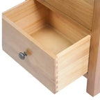 vidaXL Commode haute Chêne Bois de chêne massif, MDF Haute