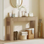 Table console HOMCOM 47, table d'appoint étroite et moderne pour salon, entrée, couloir