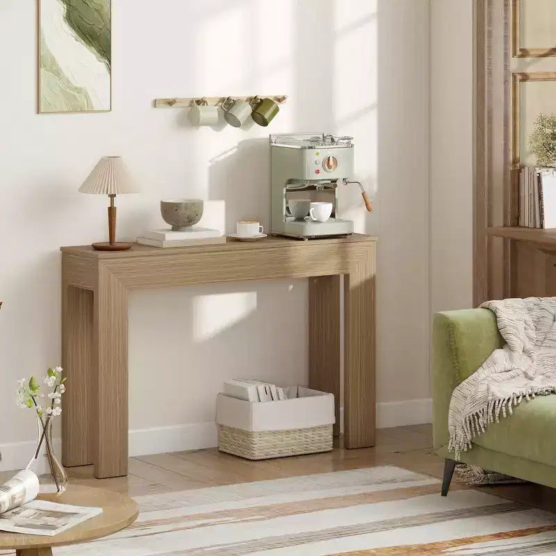 Table console HOMCOM 47, table d'appoint étroite et moderne pour salon, entrée, couloir