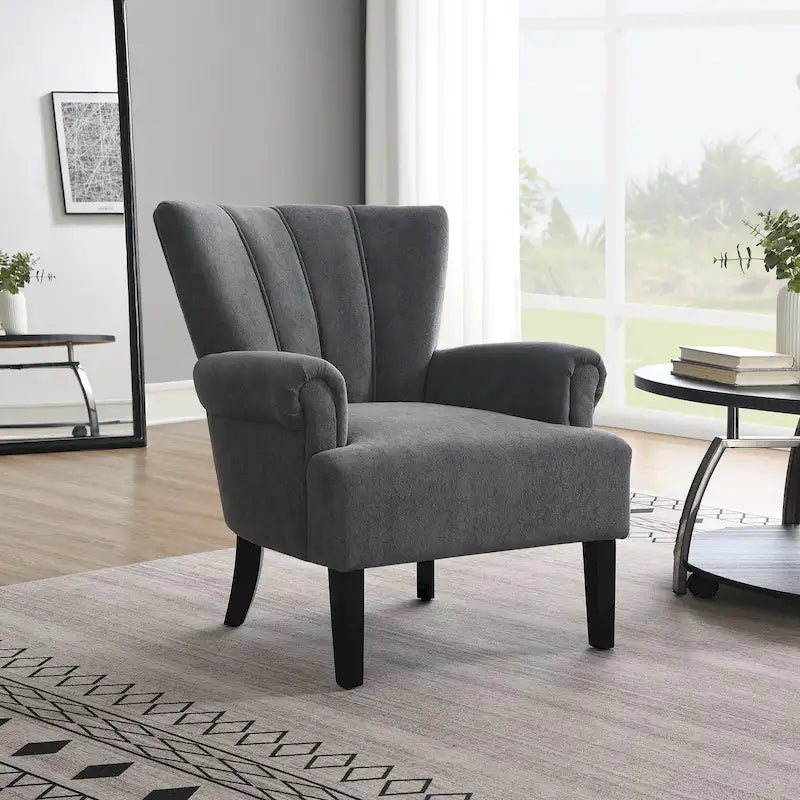 29 Fauteuil rembourré avec mousse haute densité et dossier à canaux