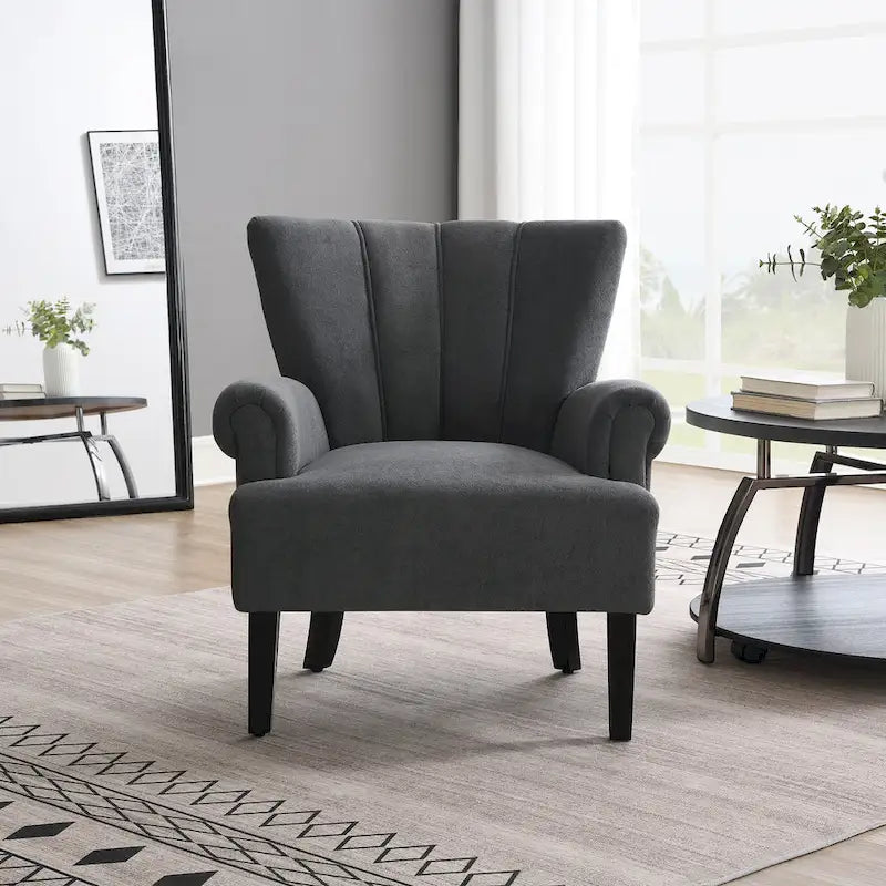29 Fauteuil rembourré avec mousse haute densité et dossier à canaux