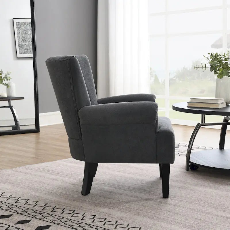 29 Fauteuil rembourré avec mousse haute densité et dossier à canaux