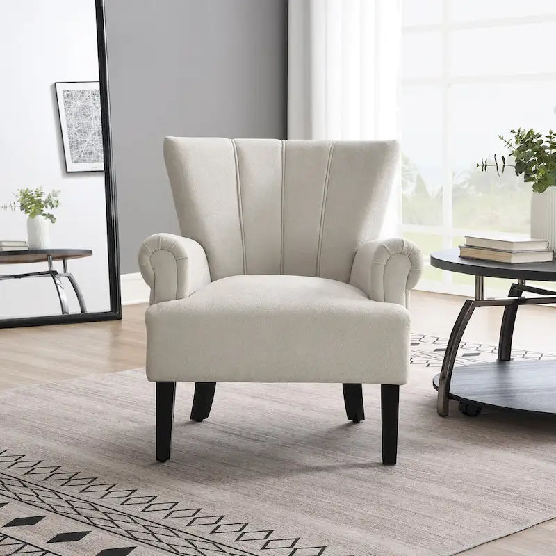 29 Fauteuil rembourré avec mousse haute densité et dossier à canaux