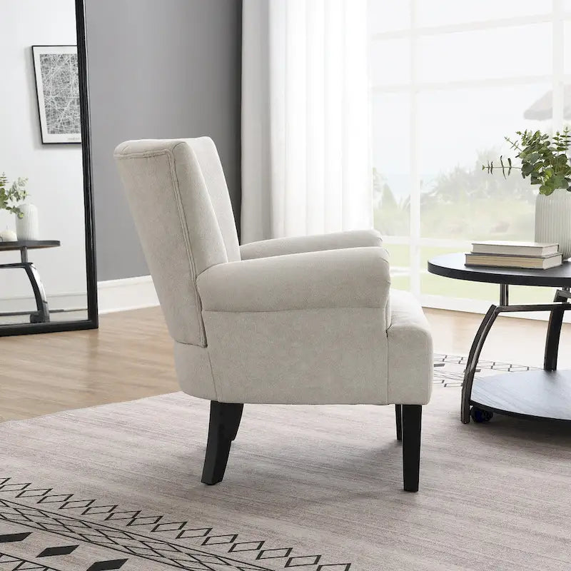 29 Fauteuil rembourré avec mousse haute densité et dossier à canaux