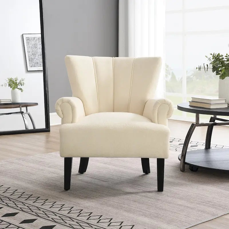 29 Fauteuil rembourré avec mousse haute densité et dossier à canaux