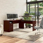 Bureau assis-debout en L à 3 positions de 72 W de Bush Furniture