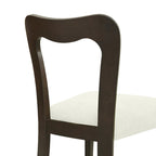 Lot de 2 chaises de salle à manger modernes rembourrées avec dossier ouvert