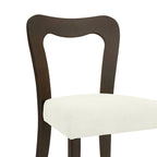 Lot de 2 chaises de salle à manger modernes rembourrées avec dossier ouvert