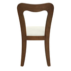 Lot de 2 chaises de salle à manger modernes rembourrées avec dossier ouvert