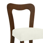 Lot de 2 chaises de salle à manger modernes rembourrées avec dossier ouvert