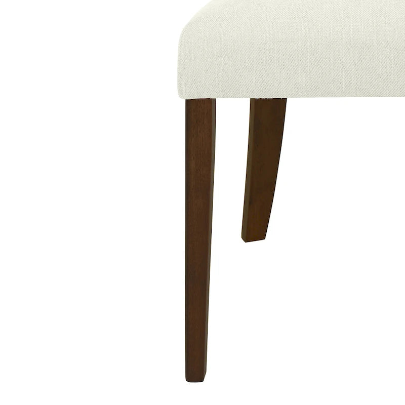 Lot de 2 chaises de salle à manger modernes rembourrées avec dossier ouvert