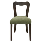 Lot de 2 chaises de salle à manger modernes rembourrées avec dossier ouvert