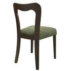 Lot de 2 chaises de salle à manger modernes rembourrées avec dossier ouvert