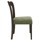 Lot de 2 chaises de salle à manger modernes rembourrées avec dossier ouvert