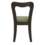 Lot de 2 chaises de salle à manger modernes rembourrées avec dossier ouvert