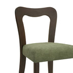 Lot de 2 chaises de salle à manger modernes rembourrées avec dossier ouvert