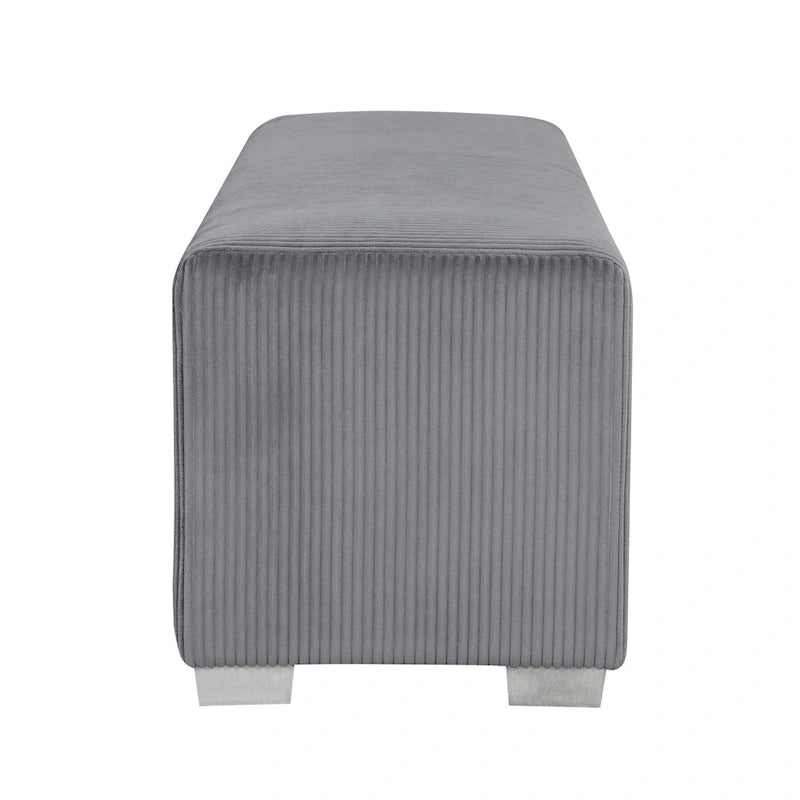 Banc en chenille avec simulateur de cheminée et audio Bluetooth