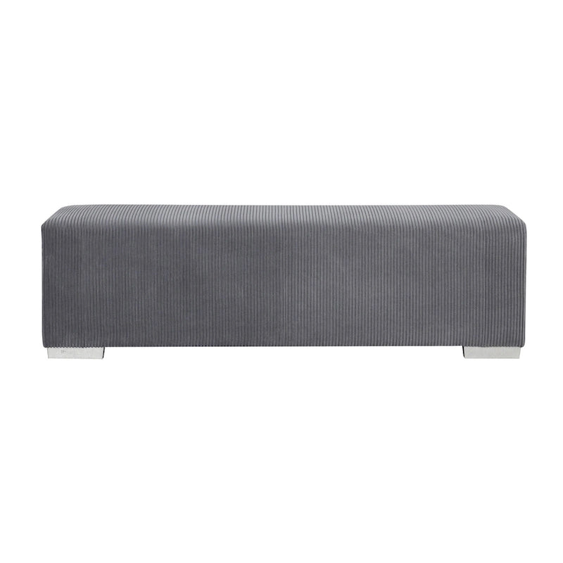 Banc en chenille avec simulateur de cheminée et audio Bluetooth
