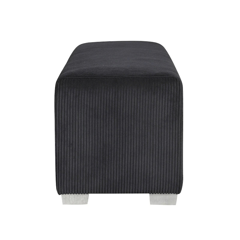Banc en chenille avec simulateur de cheminée et audio Bluetooth