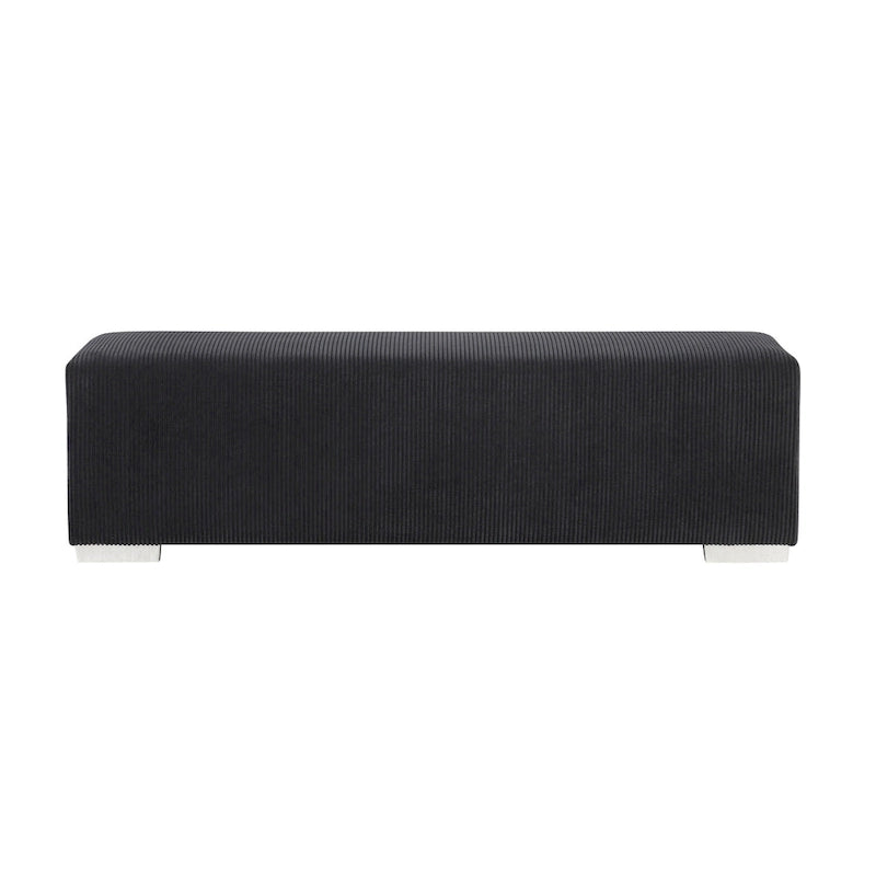 Banc en chenille avec simulateur de cheminée et audio Bluetooth