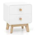 Costway Table de Chevet Moderne de Milieu de Siècle, 1 ou 2 Pièces, avec 2