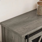 Meuble bas de bar à café, buffet de rangement avec porte-verres à vin