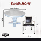 Ensemble table à manger et table de poker Montecito - Bois flotté