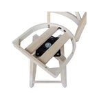 Tabouret de bar Charlotte à hauteur de comptoir avec pivot et retour automatique non fini - International Concepts : Structure en bois, Dossier en X, Nettoyage des taches