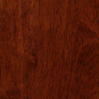 Chaises de salle à manger Bloomington noires et merisier (lot de 2) - Boraam : Bois d'hévéa massif, sans accoudoirs, capacité de 136 kg, dossier à lattes