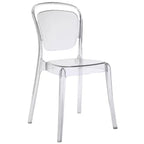 Chaise de salle à manger Entreat transparente - Modway : Polycarbonate, Nettoyage des taches/à l'essuie-glace, Aucun assemblage, Capacité de 150 kg