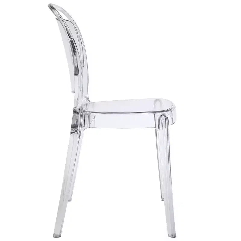Chaise de salle à manger Entreat transparente - Modway : Polycarbonate, Nettoyage des taches/à l'essuie-glace, Aucun assemblage, Capacité de 150 kg