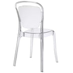 Chaise de salle à manger Entreat transparente - Modway : Polycarbonate, Nettoyage des taches/à l'essuie-glace, Aucun assemblage, Capacité de 150 kg