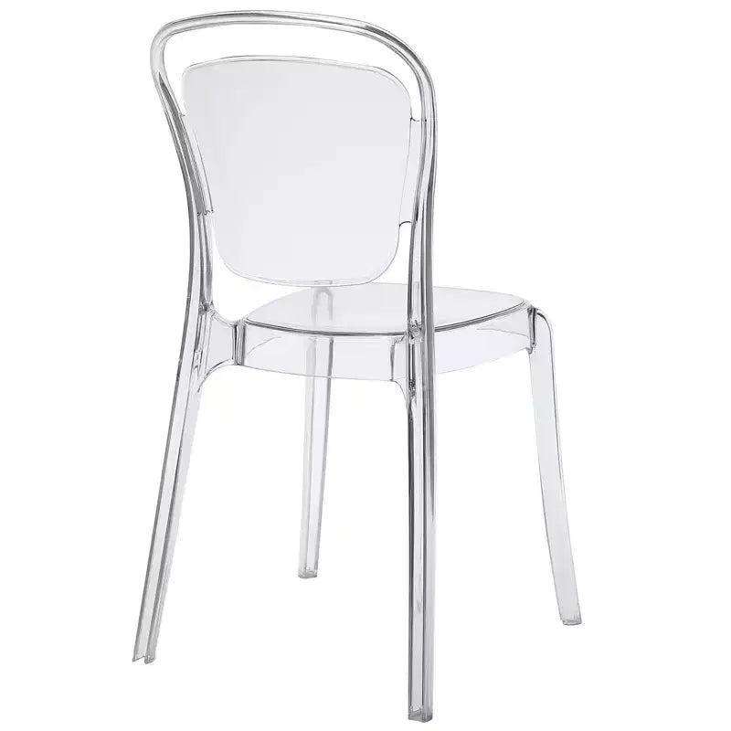 Chaise de salle à manger Entreat transparente - Modway : Polycarbonate, Nettoyage des taches/à l'essuie-glace, Aucun assemblage, Capacité de 150 kg