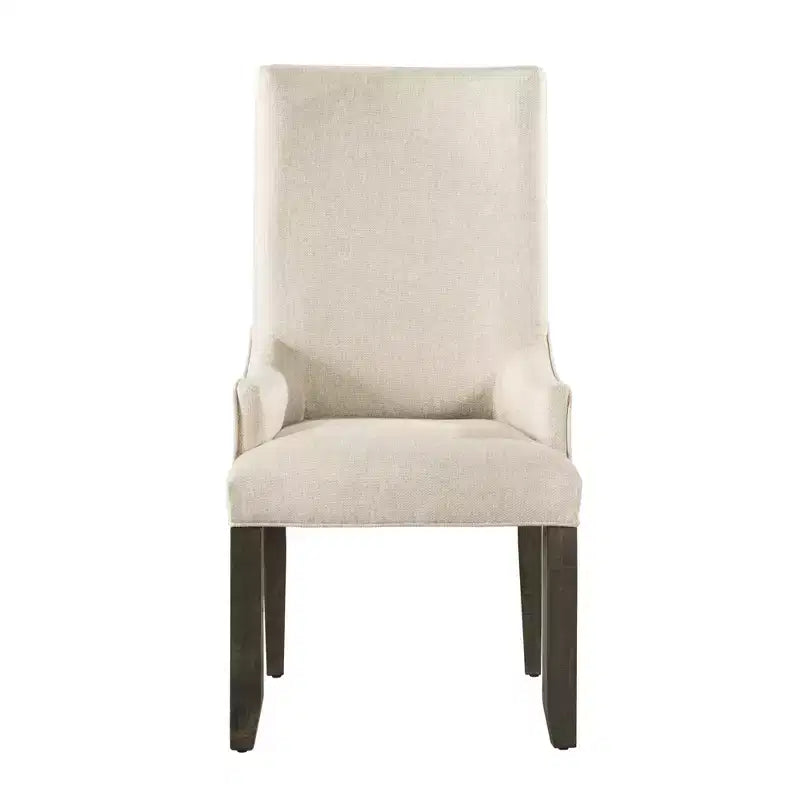 Ensemble chaises Stanford Parson crème – Picket House Furnishings : Dossier haut rembourré avec accoudoirs