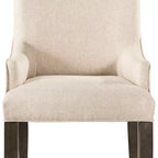 Ensemble chaises Stanford Parson crème – Picket House Furnishings : Dossier haut rembourré avec accoudoirs
