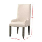 Ensemble chaises Stanford Parson crème – Picket House Furnishings : Dossier haut rembourré avec accoudoirs