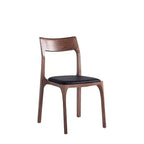 Lot de 2 chaises de salle à manger empilables Moderno en similicuir noir – Manhattan Comfort