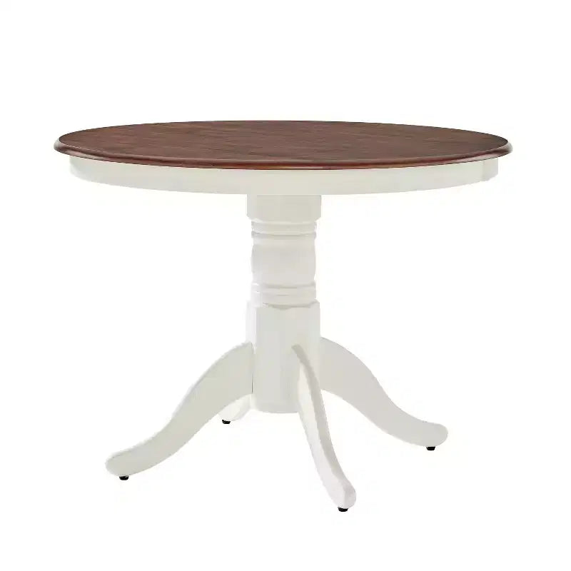 Table à manger ronde Shelby blanc vieilli - Crosley
