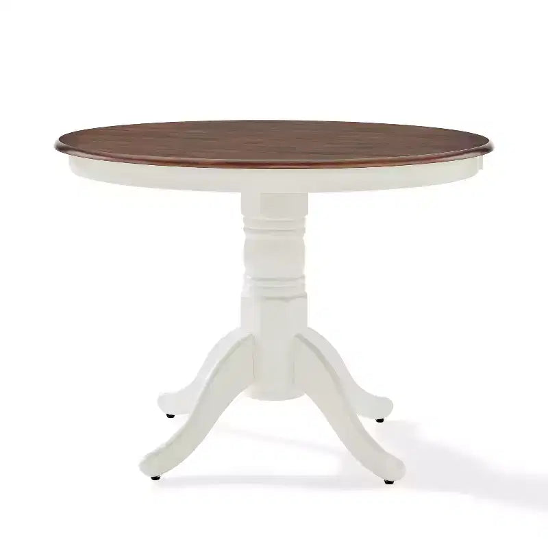 Table à manger ronde Shelby blanc vieilli - Crosley