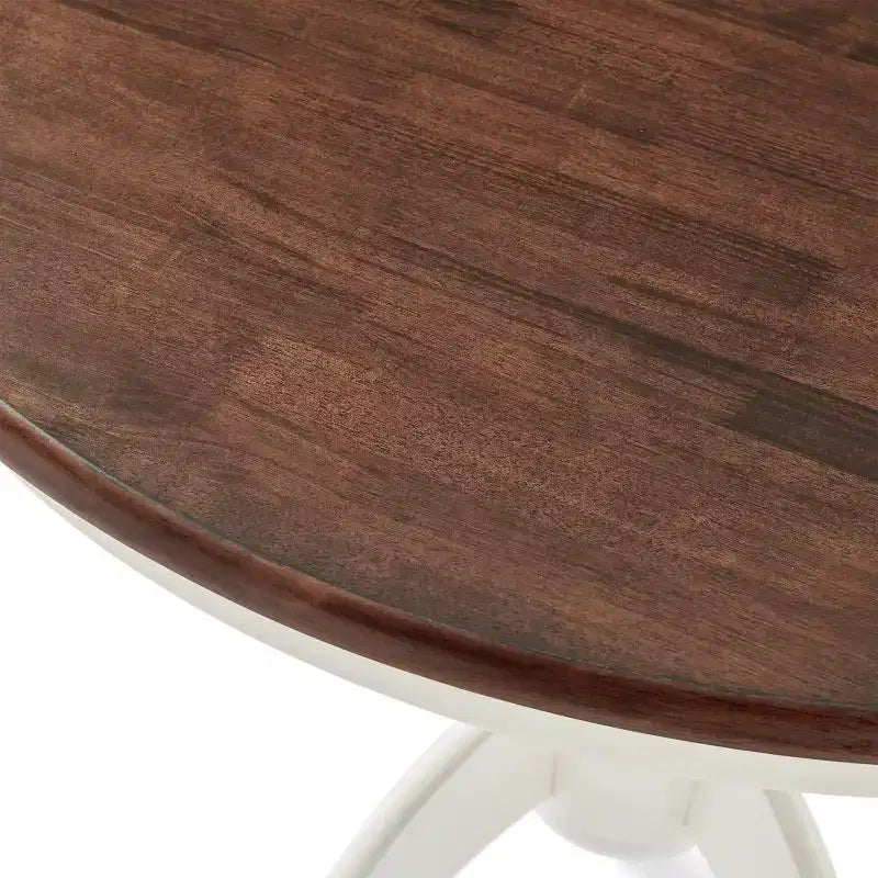 Table à manger ronde Shelby blanc vieilli - Crosley