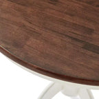 Table à manger ronde Shelby blanc vieilli - Crosley